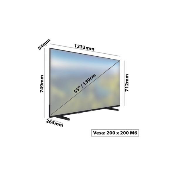 Televizor Daewoo 55DM72UA Smart TV 4K Black 55" | LED | 4K photo 4