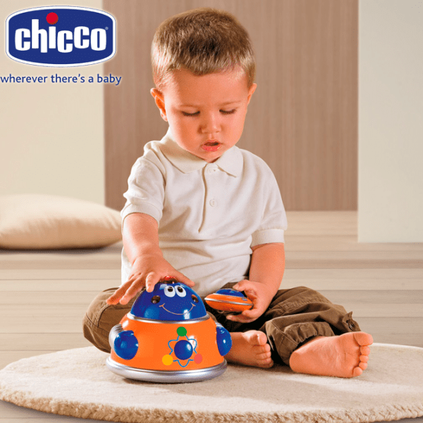 Музыкальная игрушка Chicco Children's Flying Saucer 61758.00 Оранжевый Для детей, 0.6+ photo 2