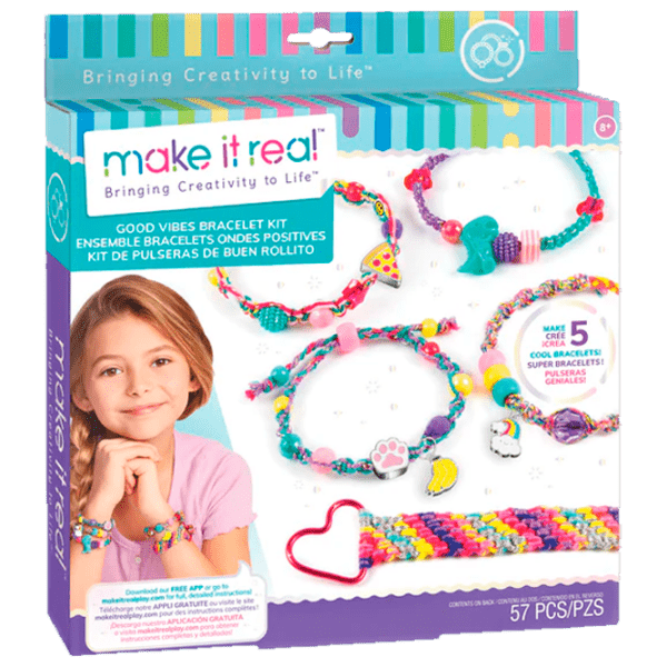 Креативный набор Make It Real Good Vibes Bracelets 1316M Разноцветный Для девочек, 8+ photo 1