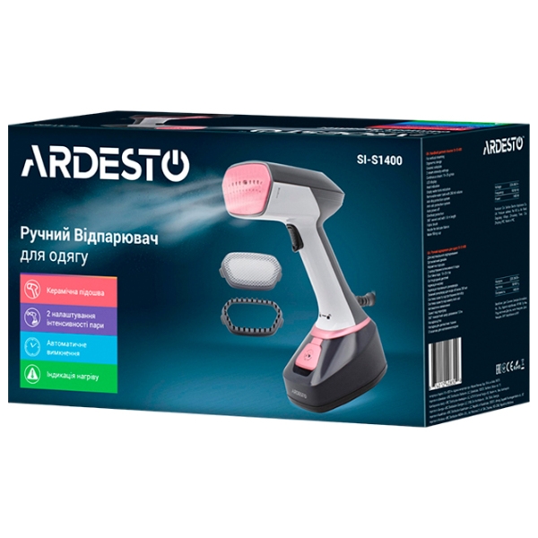 Vaporizator de călcat vertical Ardesto SI-S1400 Black 1400 W, 22 g/min, 0.28 l photo 4