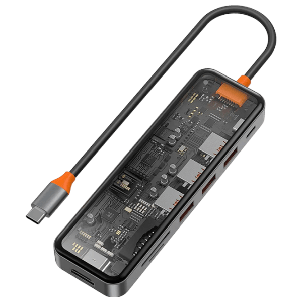 Адаптер Hub WIWU Cyber 7 in 1 Серый USB Type-C photo 1