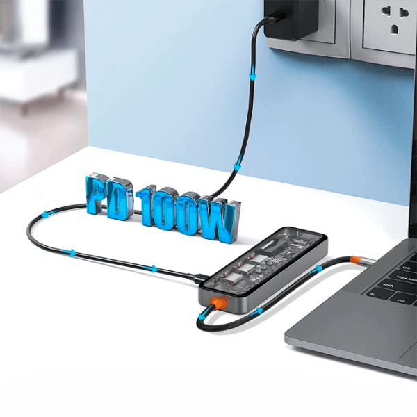 Адаптер Hub WIWU Cyber 7 in 1 Серый USB Type-C photo 4