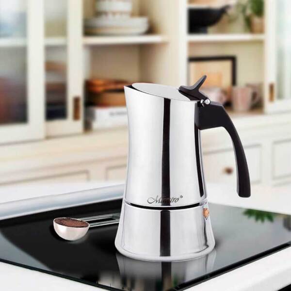Cafetieră Maestro Mr-1668-4
Inox 200 ml, Aluminiu photo 2