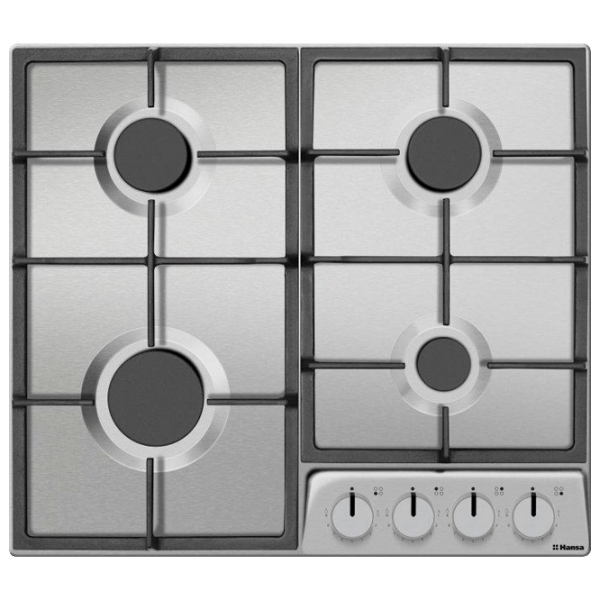 Plită încorporabilă pe gaz Hansa BHGI630542 Inox Inox, Gratare: Fontă photo 1