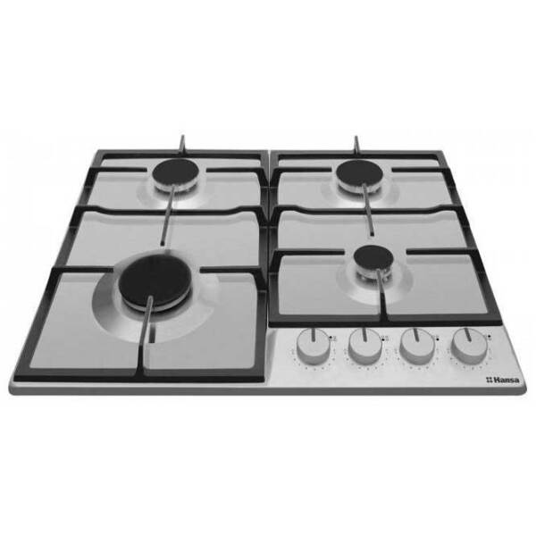 Plită încorporabilă pe gaz Hansa BHGI630542 Inox Inox, Gratare: Fontă photo 2