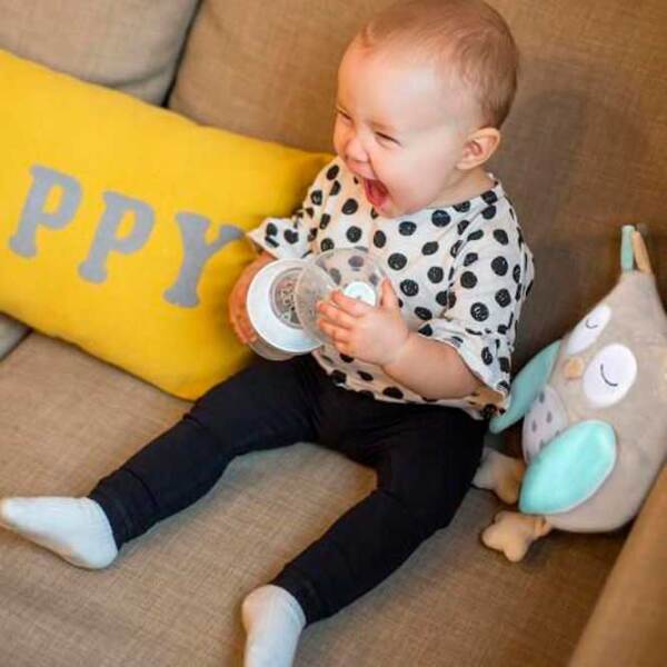 Jucărie moale BabyOno Animals Owl Sofia Gray 0+ photo 5
