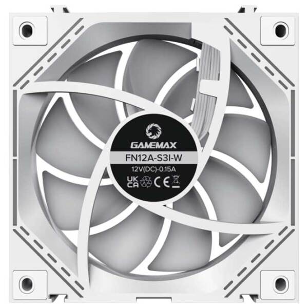 Вентилятор для корпуса Gamemax FN12A-S3I W Белый  photo 6