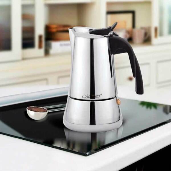 Cafetieră gheizer Maestro Mr-1660-6
Inox 300 ml, Aluminiu photo 4