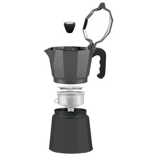 Гейзерная кофеварка Maestro Mr-1666-3
Черный 300 мл, Алюминий photo 2