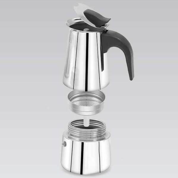 Кофеварка Maestro Mr-1660-2
Нержавеющая сталь 100 мл, Алюминий photo 3