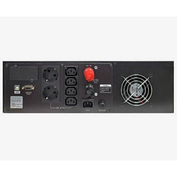 ИБП PowerCom INR-1500AP RM (1050/ 1500) Черный  photo 3