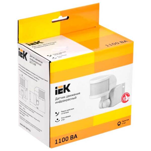 Датчик движения IEK DD 018B Белый  photo 3