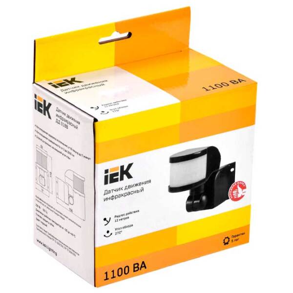 Датчик движения IEK DD 018B Черный  photo 5