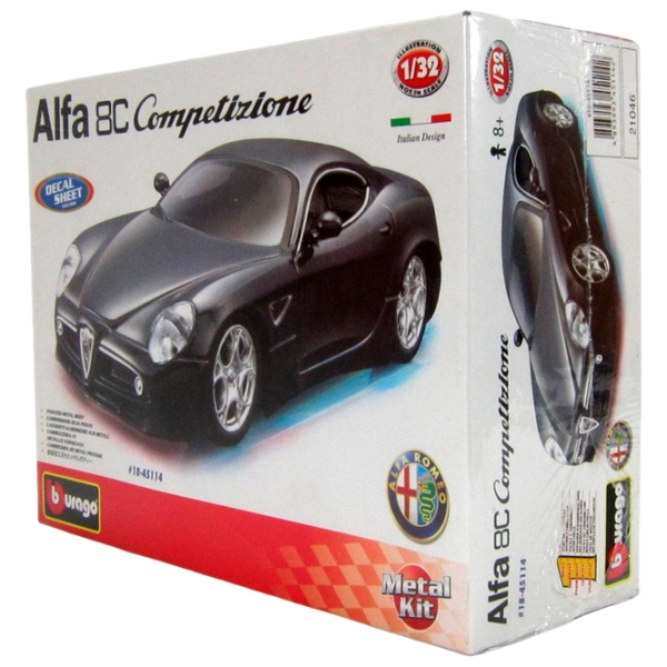 Машинка Bburago Street Fire-Alfa 8C Competizione 18-45114
Черный
Черный  photo 5
