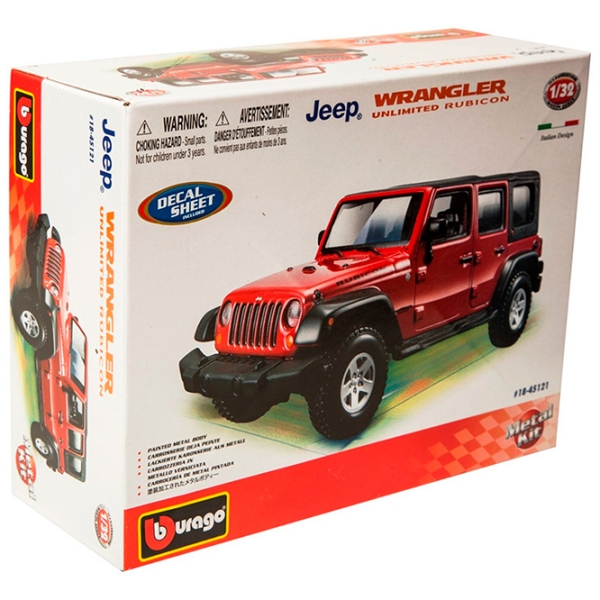 Машинка Bburago Street Fire-Jeep Wrangler 18-45121
Черный
Красный  photo 4