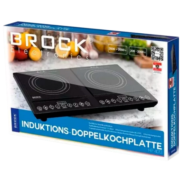 Plită de masă Brock HP4013 Black Cu inducție, Sticlă ceramică photo 5