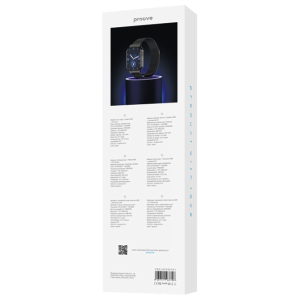 Ceas inteligent Proove Elysium Black 2.04" | | Zinc/ Metal
| photo 5
