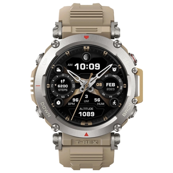 Умные часы Amazfit T-Rex Ultra Сахара 1.39" | 47 мм | Нержавеющая сталь/ Силикон
| photo 2