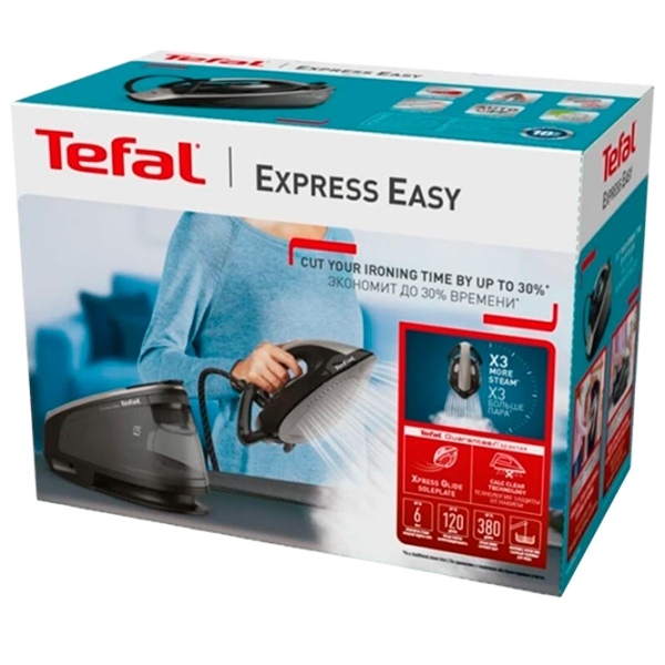 Fier de călcat Tefal SV6140E0 Black 2200 W, 120 g/min, 1.7 l, Ceramică photo 10
