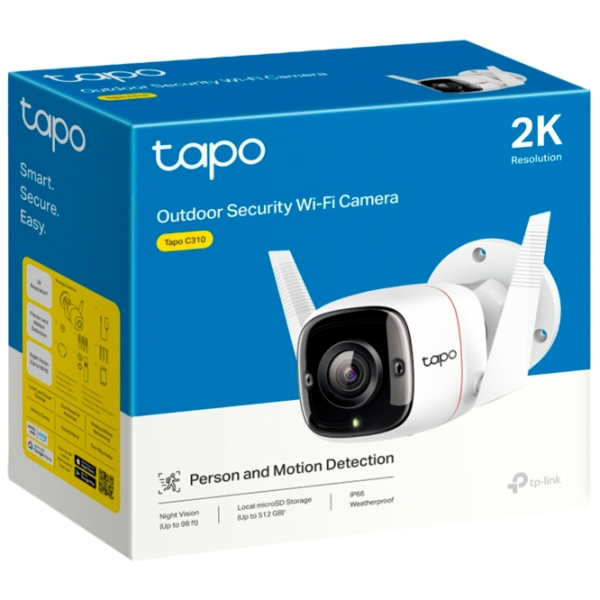 Cameră de supraveghere TP-Link TAPO C310 3 MP White 2304 x 1296 / Fără fir photo 3