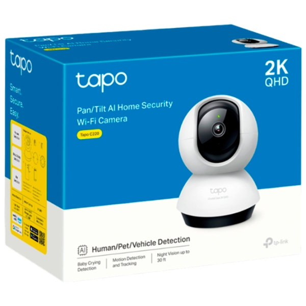Cameră de supraveghere TP-Link TAPO C220 4 MP White 2560 x 1440 / Fără fir photo 3