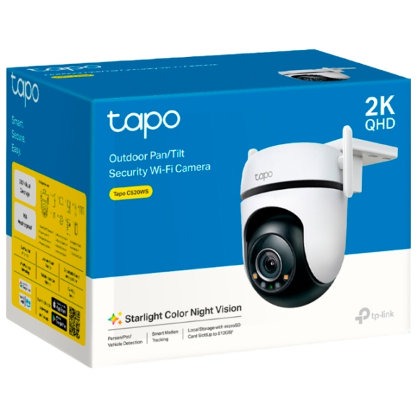 Камера видеонаблюдения TP-Link TAPO C520WS 4 Мп Белый 2560 x 1440пкс / Беспроводные photo 3