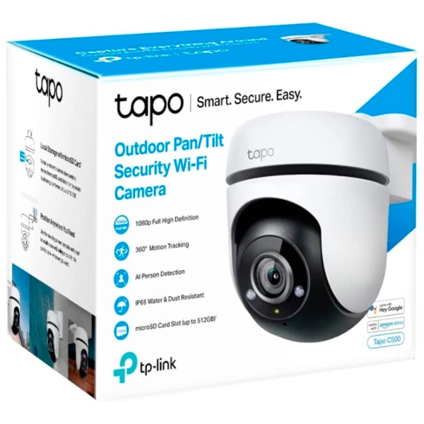 Камера видеонаблюдения TP-Link TAPO C500 2 МП Белый 1920 x 1080пкс / Беспроводные photo 4