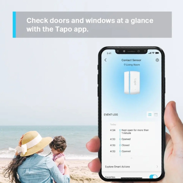 Senzor de contact TP-Link Tapo T110 White  photo 6