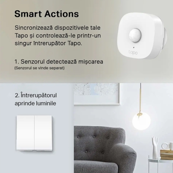 Întrerupător inteligent TP-Link Tapo S220 White  photo 4