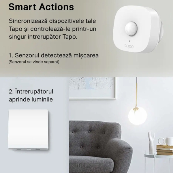 Întrerupător inteligent TP-Link Tapo S210 White  photo 4