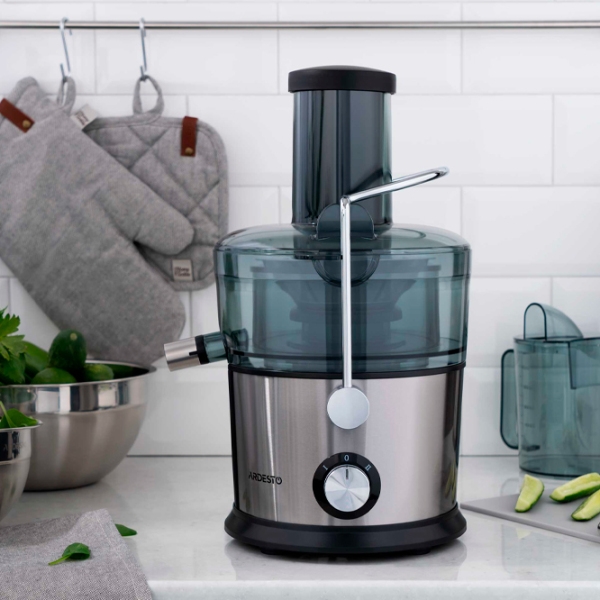 Storcator de fructe Ardesto JEG-800 Silver 1100 W, Centrifugă, Numărul de viteze: 2 photo 12