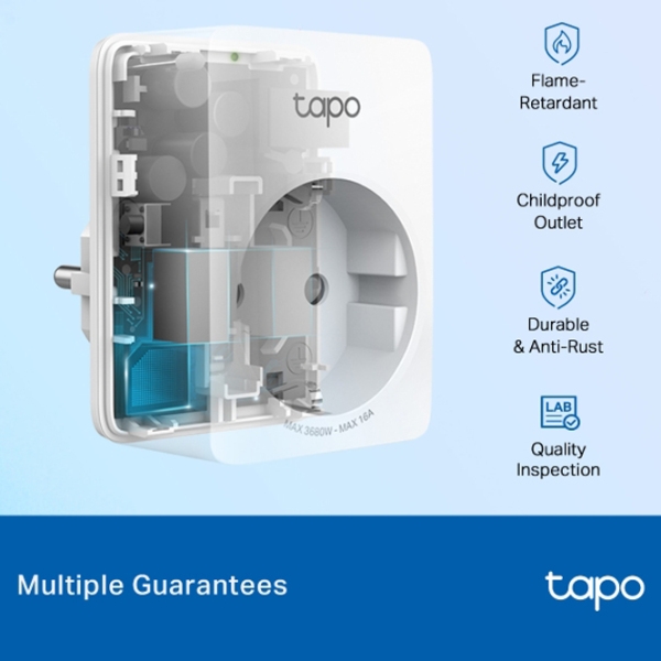 Smart priza TP-Link Tapo P110 Белый  photo 3