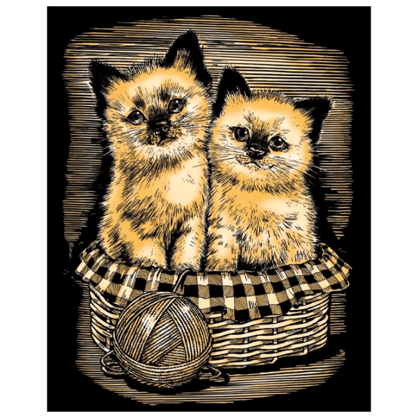 Креативный набор Sequin Art Artfoil Gold Kittens SQ0602 Черный Универсальный, 8+ photo 2
