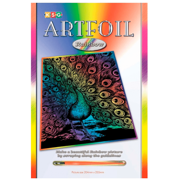 Креативный набор Sequin Art Artfoil Rainbow Peacock SQ0543 Разноцветный Универсальный, 8+ photo 1