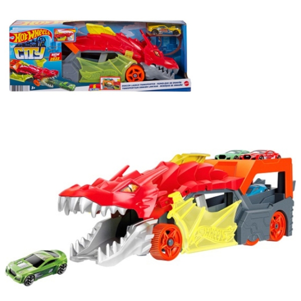 Грузовик Hot Wheels Разъярённый дракон с хранилищем для машинок GTK42
Черный
Красный  photo 4