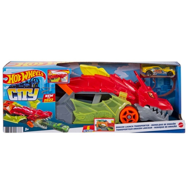 Грузовик Hot Wheels Разъярённый дракон с хранилищем для машинок GTK42
Черный
Красный  photo 5