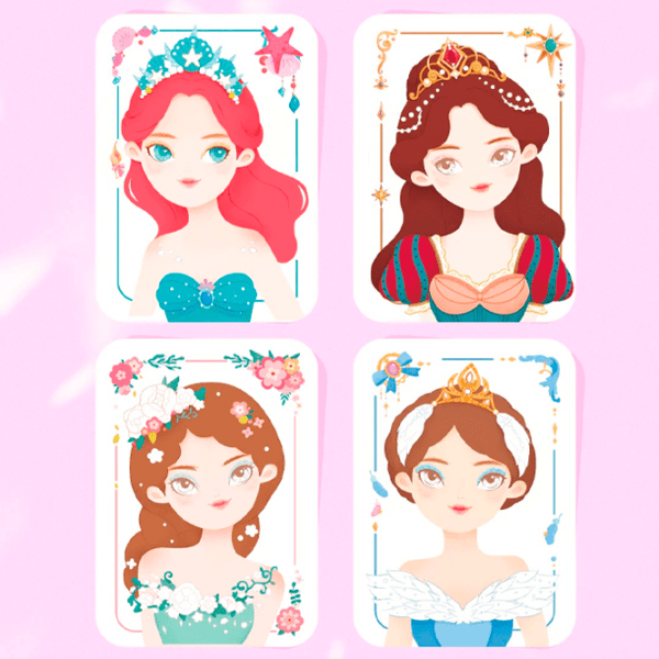 Set de creație Mideer Makeup Manual The Princess Ball MD3345 Multicolor Pentru fetițe, 5+ photo 4