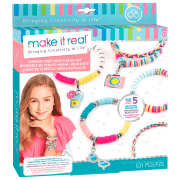Креативный набор Make It Real Bringing Creativity to Life Summer Vibes Heishi Bead Bracelets 1317M Разноцветный Для девочек, 8+