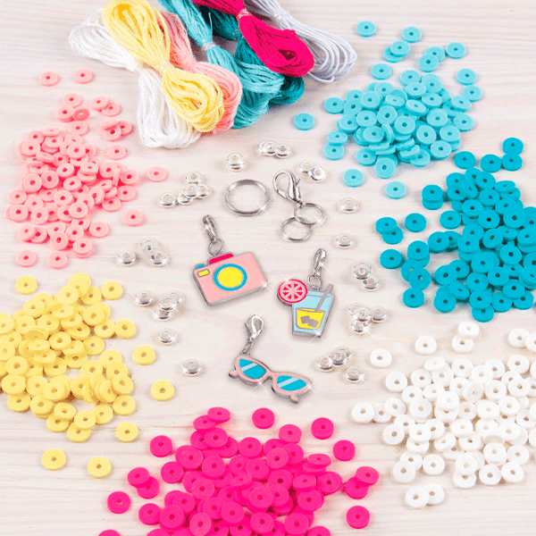 Креативный набор Make It Real Bringing Creativity to Life Summer Vibes Heishi Bead Bracelets 1317M Разноцветный Для девочек, 8+ photo 3