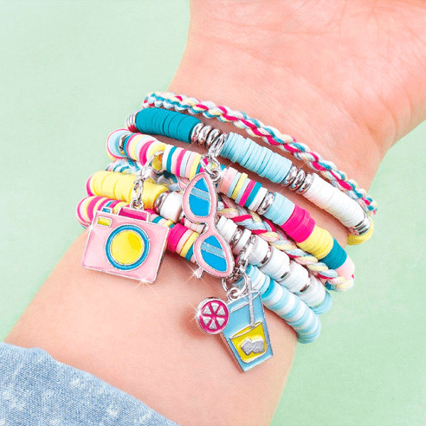 Креативный набор Make It Real Bringing Creativity to Life Summer Vibes Heishi Bead Bracelets 1317M Разноцветный Для девочек, 8+ photo 5