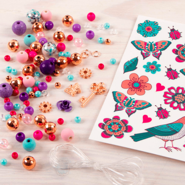 Креативный набор Make It Real Bringing Creativity to Life Charm bracelets, Blooming 1202 Разноцветный Для девочек, 8+ photo 2