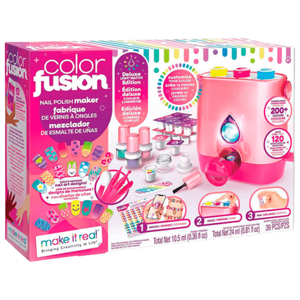 Креативный набор Make It Real Bringing Creativity to Life Colour Fusion Nail Polish Maker 2561M Розовый Для девочек, 8+ photo 1