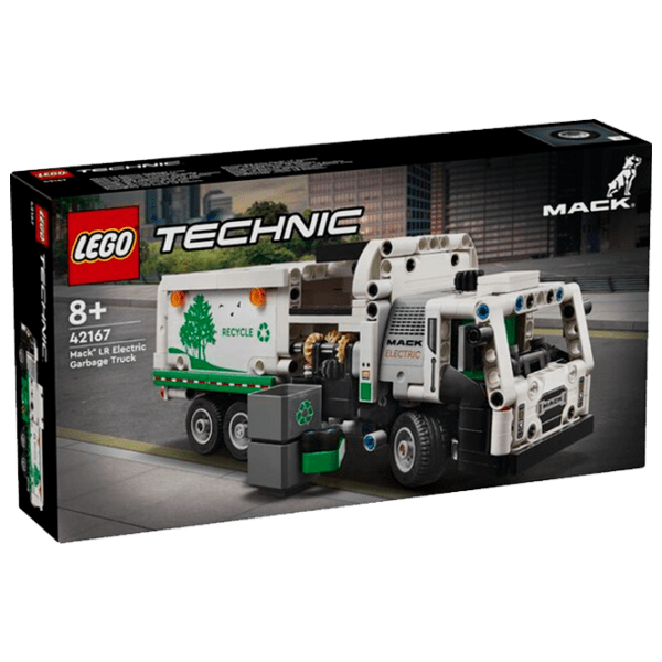 Constructor LEGO Mack LR Electric Garbage Truck Multicolor Numărul de piese 503, 8+ photo 1