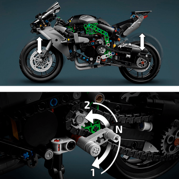 Конструктор LEGO Kawasaki Ninja H2R Разноцветный Количество деталей 643, 10+ photo 5