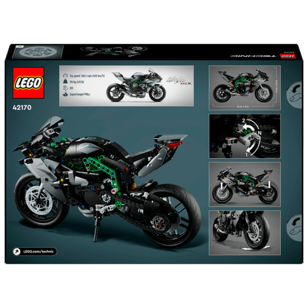 Конструктор LEGO Kawasaki Ninja H2R Разноцветный Количество деталей 643, 10+ photo 10