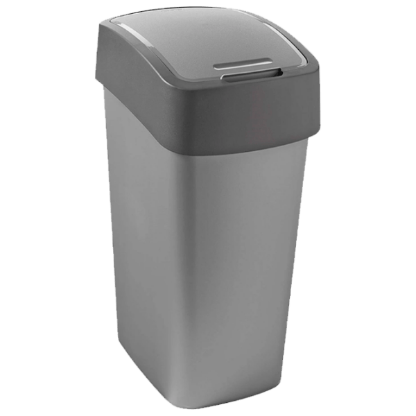 Мусорное ведро Curver Flip Bin Серый Пластик, 50 л photo 1