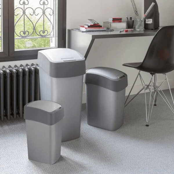 Мусорное ведро Curver Flip Bin Серый Пластик, 50 л photo 5