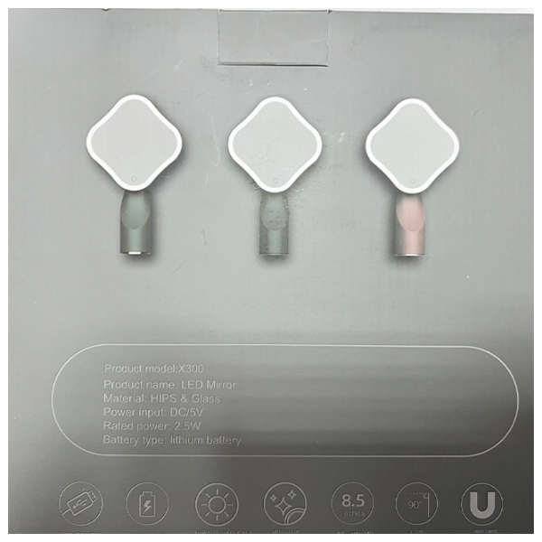 Oglindă de machiaj LED Mirror X300 Beige  photo 4