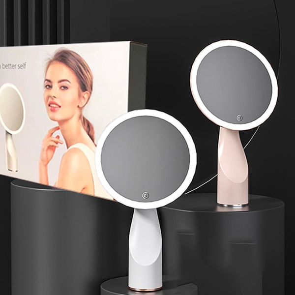 Oglindă de machiaj LED Mirror X320 Gold White  photo 5