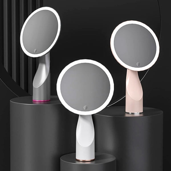 Oglindă de machiaj LED Mirror X320 Gold White  photo 6